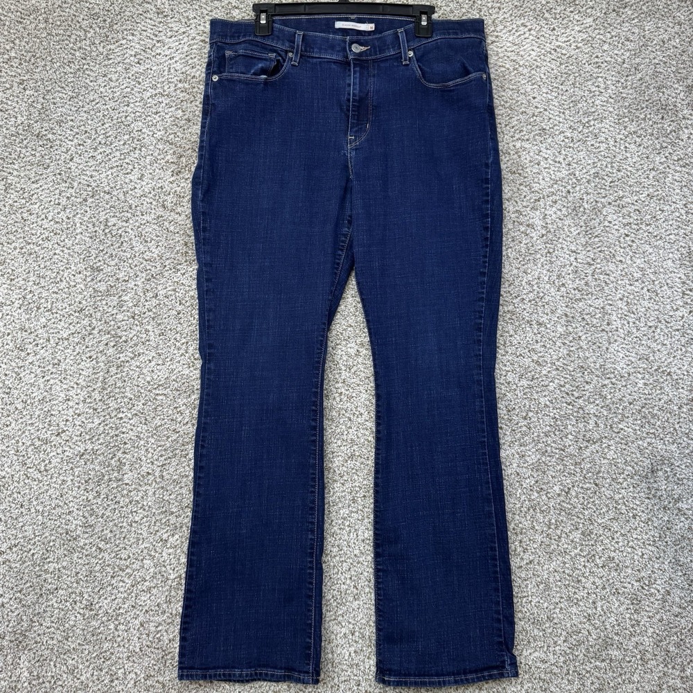 Levi's Classic Bootcut Jeans Women's Size 16 Dark Wash Med Rise‎ Cotton Pockets